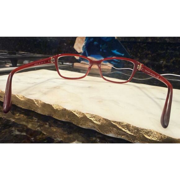 Bulgari BVLGARI 4086-B 826 Red Crystal Eyeglasses Frame 54-17 135 Made In Italy main image 6